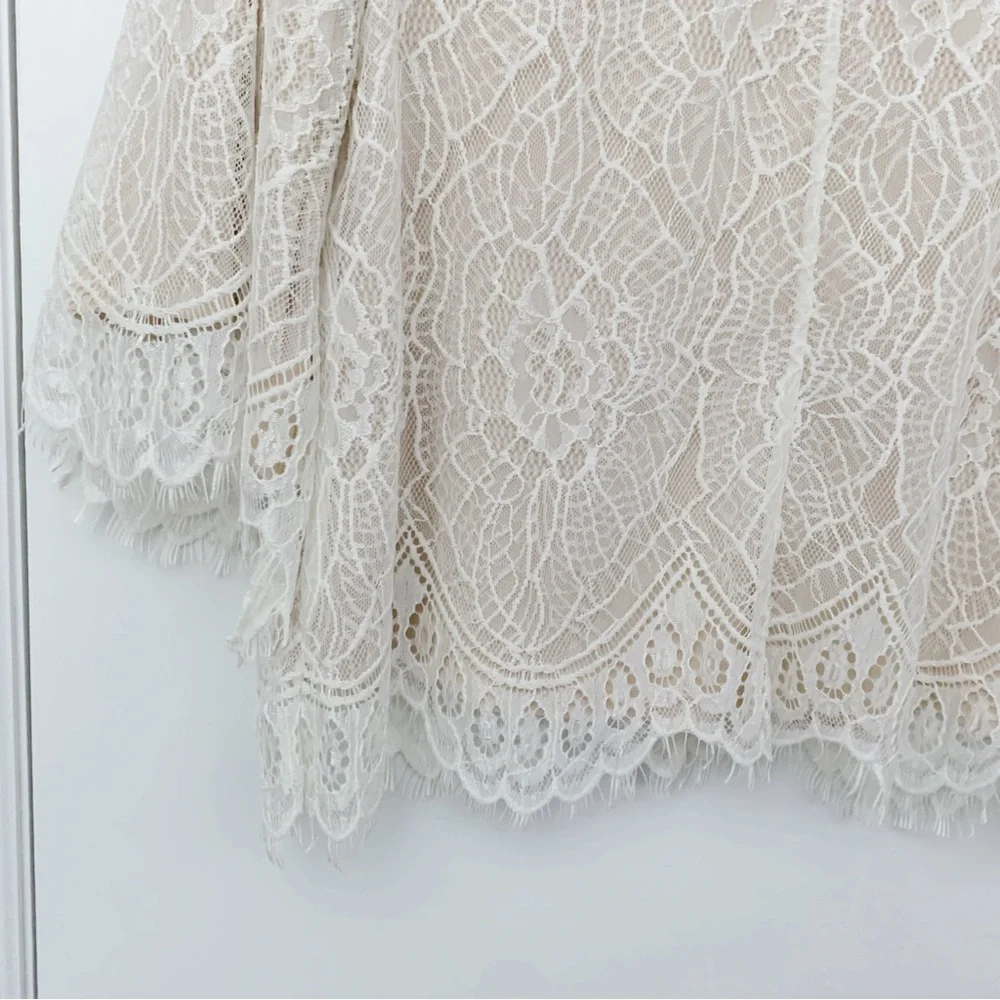 Ella Moss Amara Lace Top in Natural